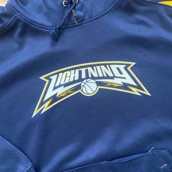 Lightning Blue and Gold Basketball Sweatshirt - Picture 6 of 7